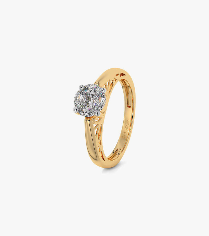 Cluster diamond ring