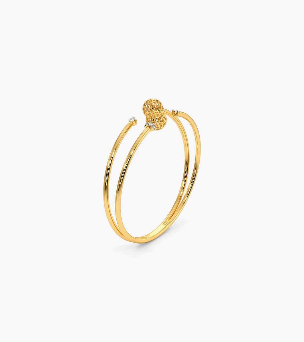 Blossom diamond bangle