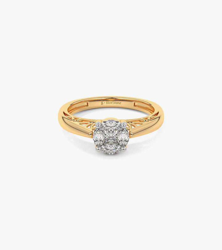 Cluster diamond ring