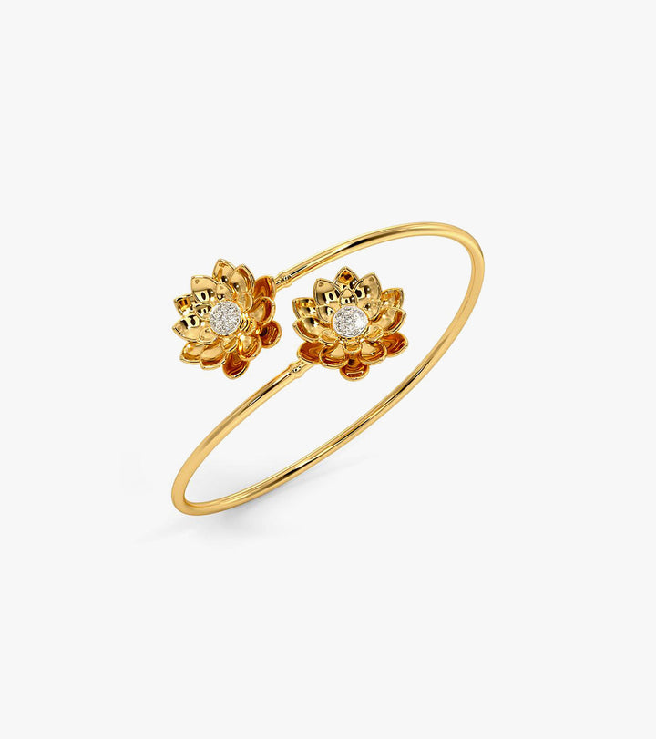 Flora diamond bangle