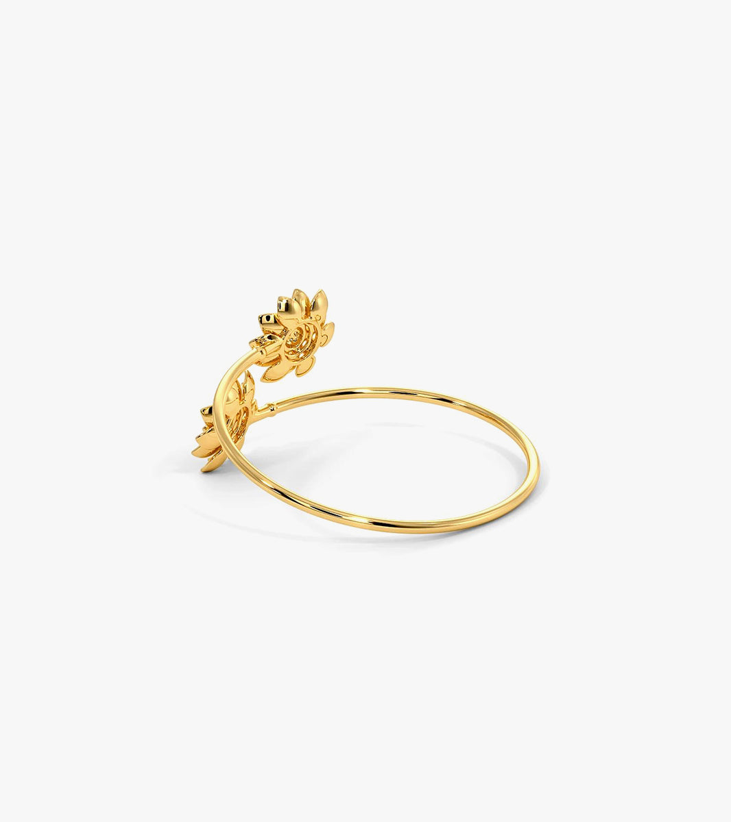 Flora diamond bangle