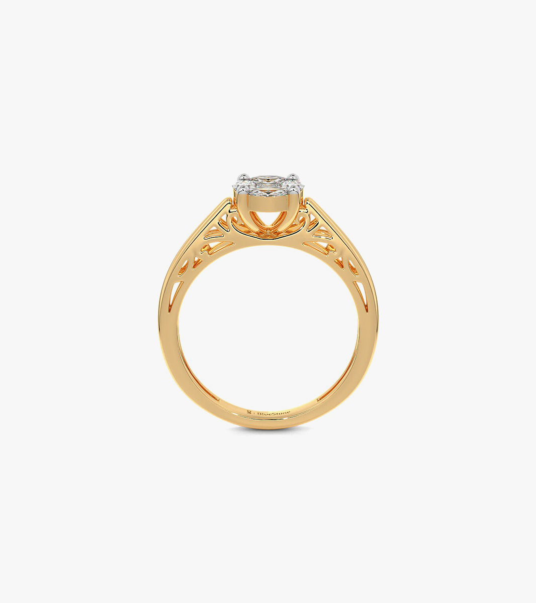 Cluster diamond ring