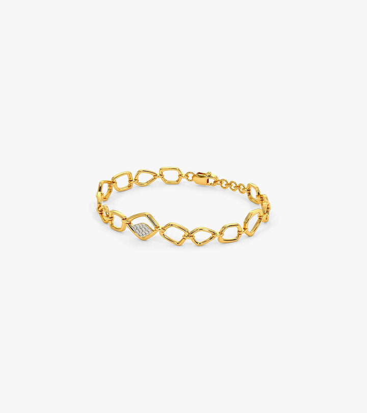 Gemstone chain bracelet