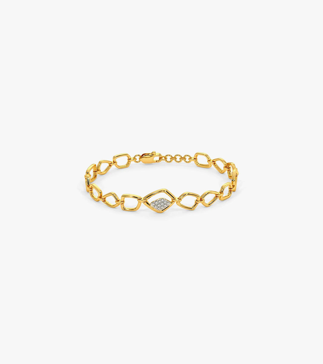 Gemstone chain bracelet