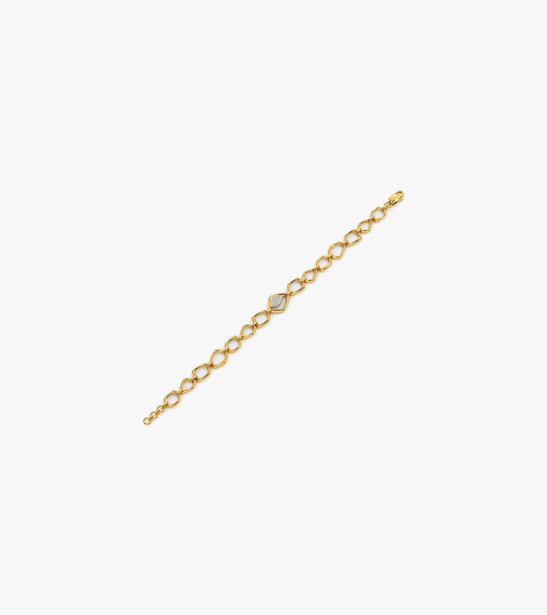 Gemstone chain bracelet