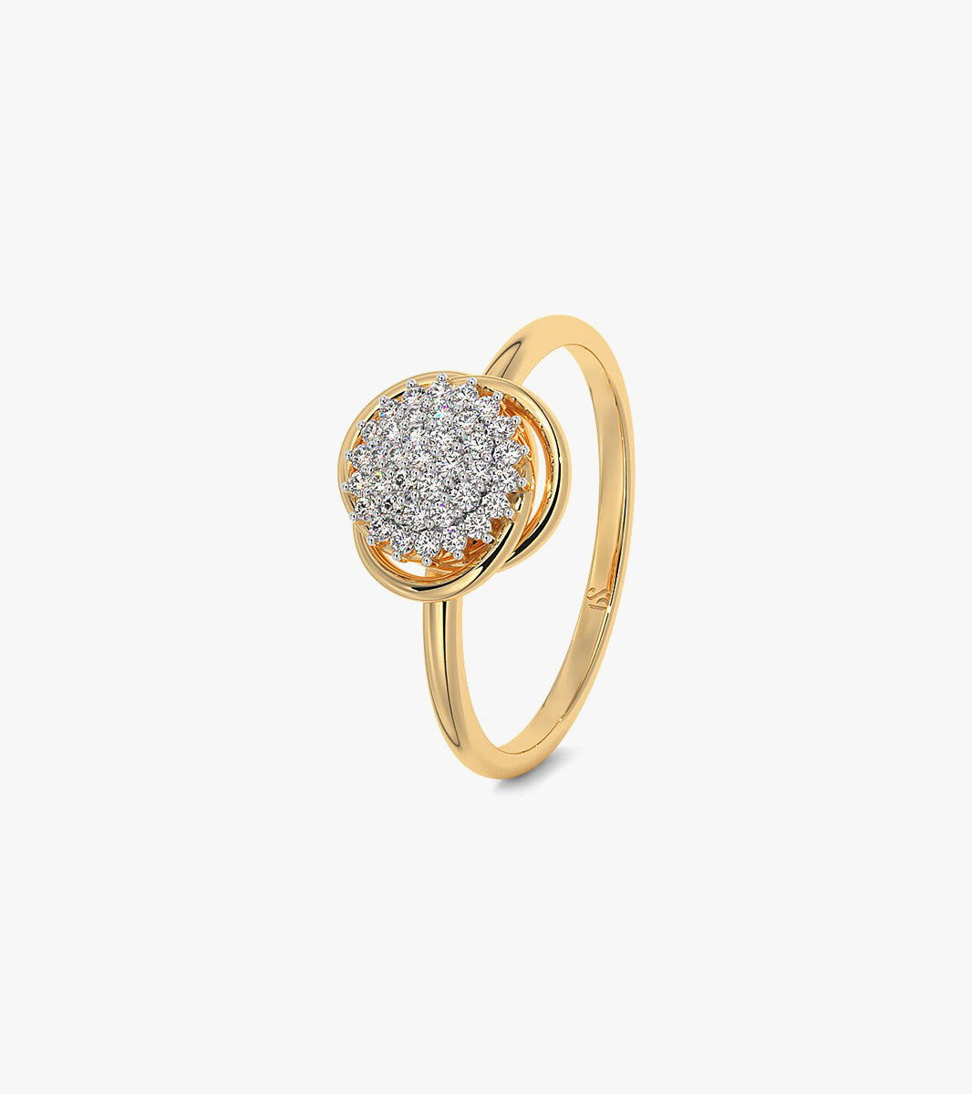 Cluster diamond ring
